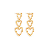 Triple Hearts Danglers