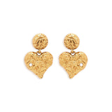 Textured Heart Danglers