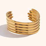 Cleopatra Gold Cuff Bracelet