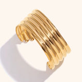 Cleopatra Gold Cuff Bracelet