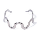 Swiggy Silver Cuff Bracelet