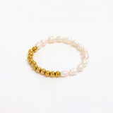 Gold Pearl Bracelet