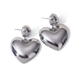 Metallic Heart Danglers
