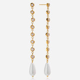 Pearl Zirconia Danglers