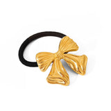 Golden Bow Hair Tie