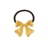 Golden Bow Hair Tie