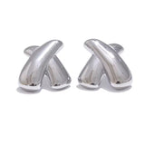 Silver Criss Cross Studs