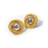 Dual Tone Bloom Studs