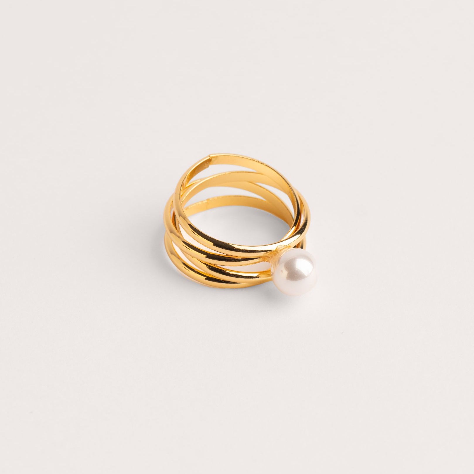 Mesh Pearl Ring