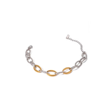 Dual tone Chain Bracelet