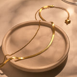 Baesic Double Layered Neckchain Gold