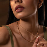 Baesic Double Layered Neckchain Rose Gold
