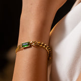 Emerald Link Bracelet